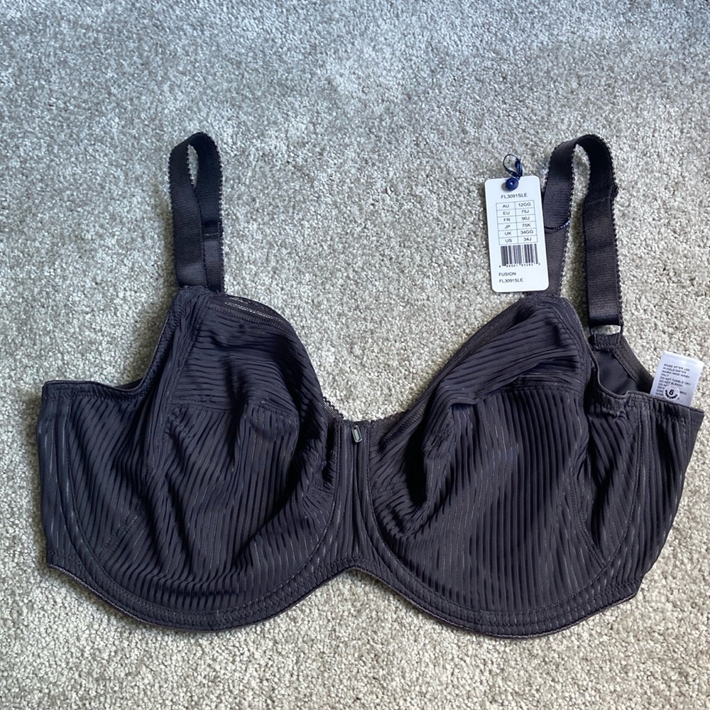 Fantasie Fusion Side Support Bra 34GG (UK)/ 34J (US), Color Slate